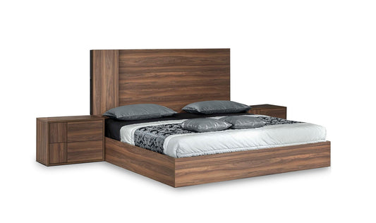 Nova Domus Asus Queen Italian Modern Walnut Bed