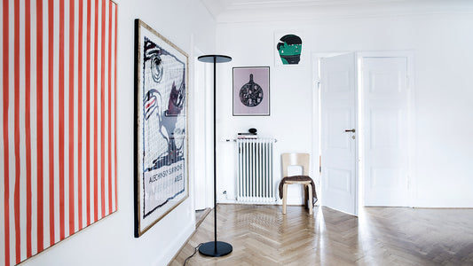 Artemide Athena Floor Lamp in a room setting