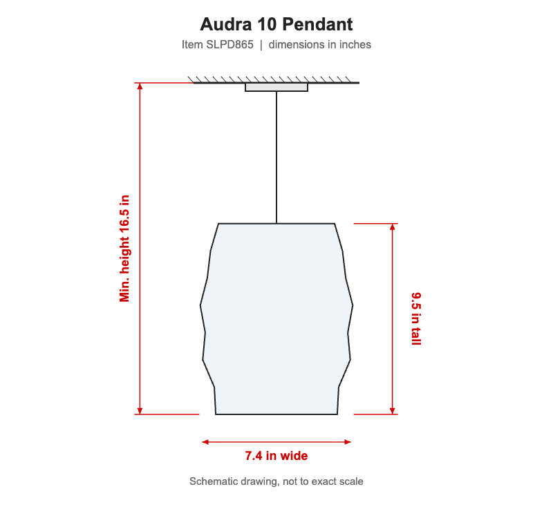 Visual Comfort Audra 10 Pendant – view 3