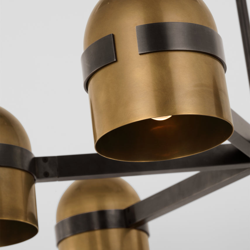 Avroko Octavia 36-inch Brass LED Chandelier by Visual & Comfort & Co