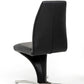 Nix Modern Black Leatherette Dining Chair Set of 2