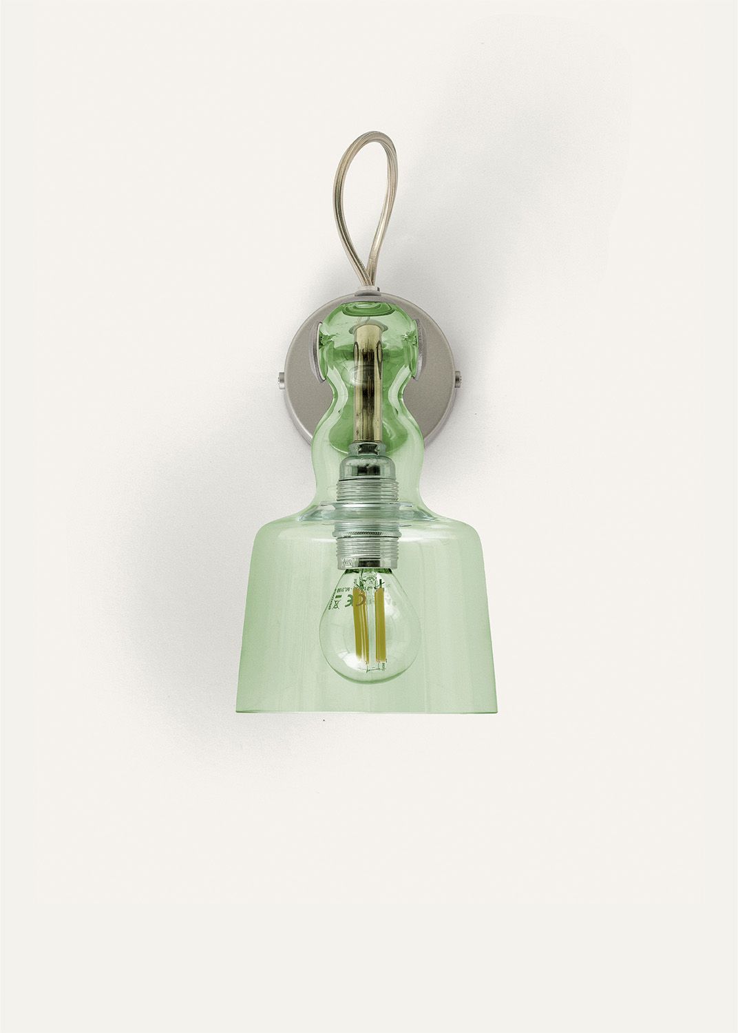 Produzione Privata Acquaparete in green glass – wall light by Michele De Lucchi, photo 10