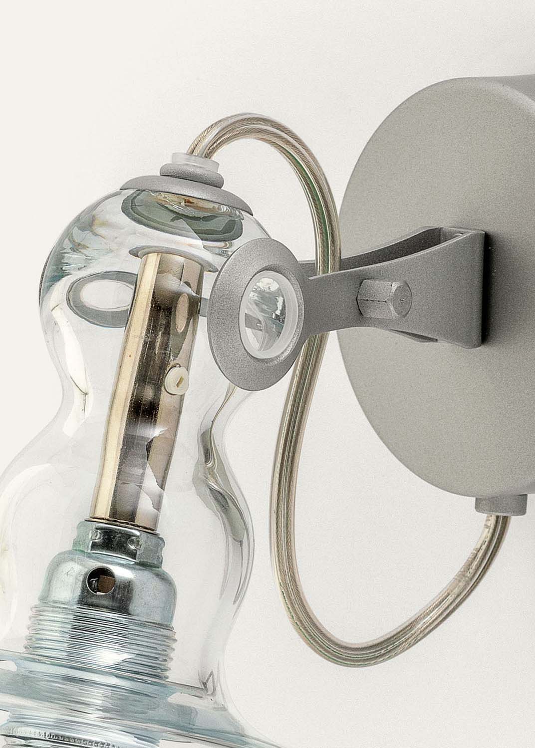 Produzione Privata Acquaparete in clear glass – wall light by Michele De Lucchi, photo 18