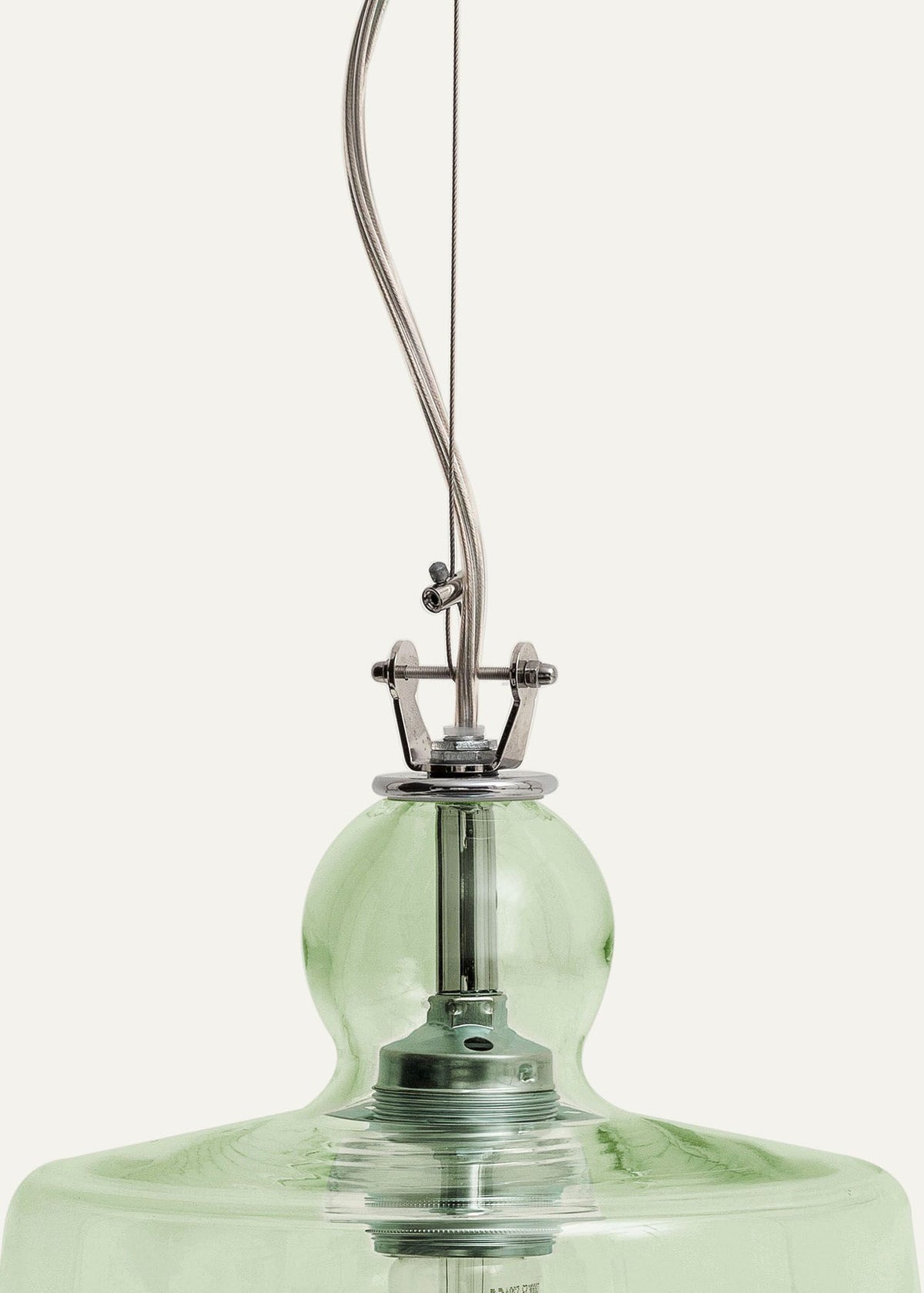 Produzione Privata Acquatinta in green glass – pendant light by Michele De Lucchi, photo 19