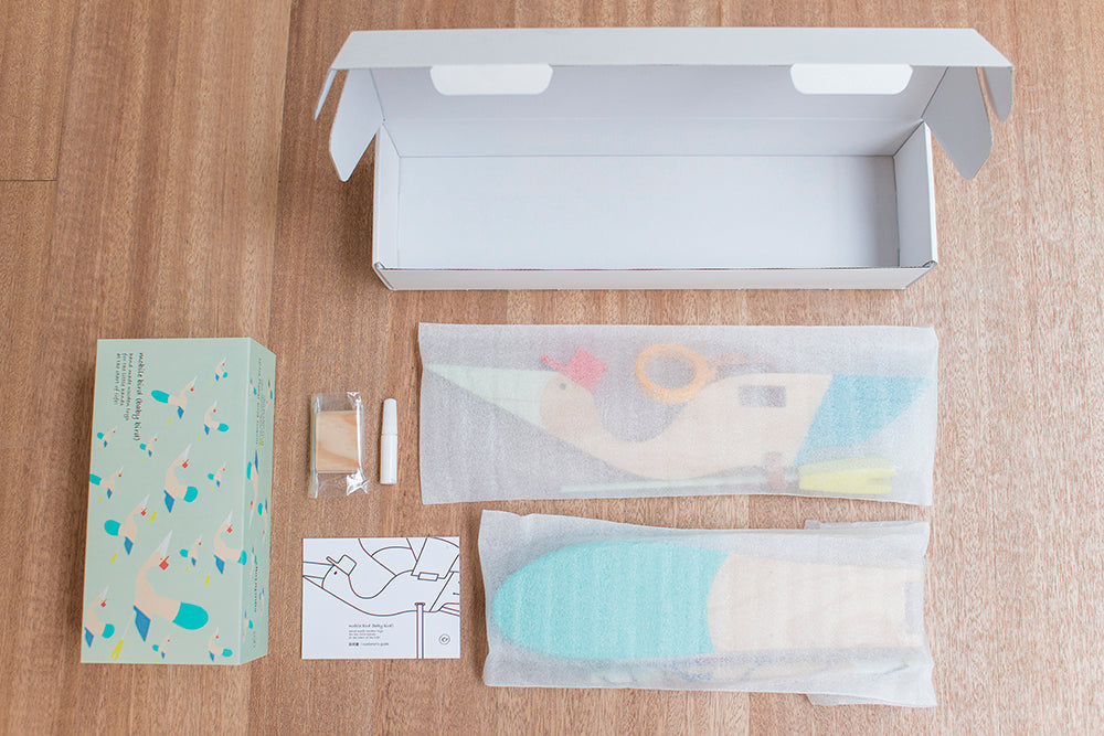 Eguchi Toys Bird Mobile Medium, Blue – parts packed in the open box