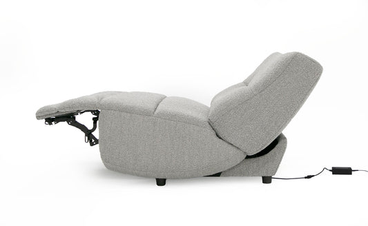 Divani Casa Basil Modern Grey Fabric Large Electric Recliner Chair