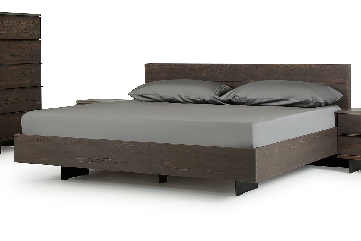Modrest Selma Modern Dark Aged Oak Eastern King Bed