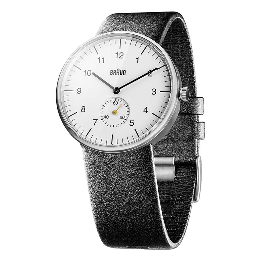 Braun BN0024 Classic Small-Seconds Watch, White Dial, Black Leather (photo 3 of 8)