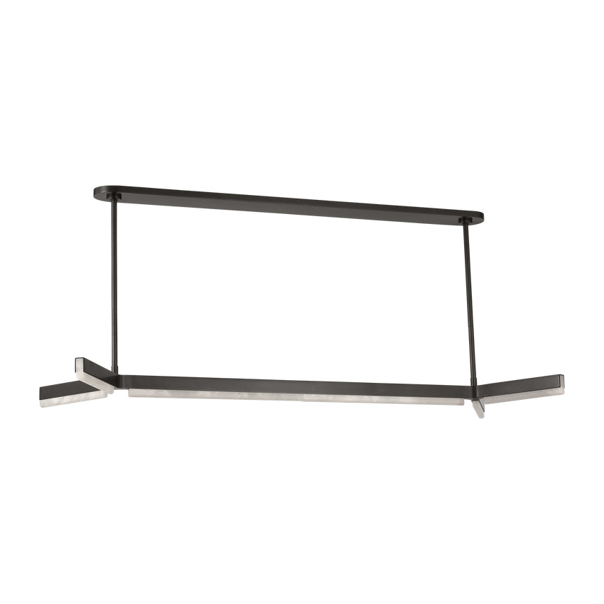 Linea 55-inch Alabaster LED Chandelier by Visual & Comfort & Co