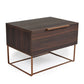 Nova Domus Benzon Italian Modern Dark Rovere Nightstand