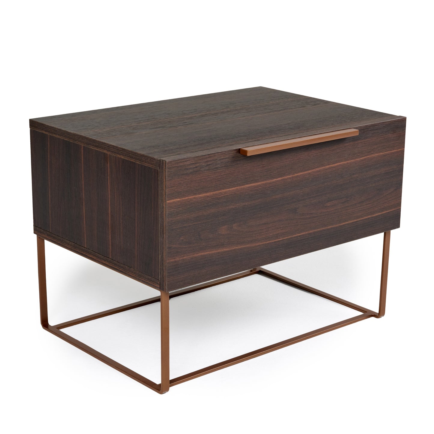 Nova Domus Benzon Italian Modern Dark Rovere Nightstand