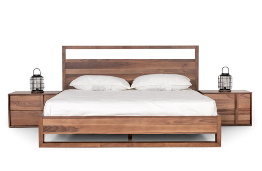 California King Nova Domus Berlin Modern Walnut Bed