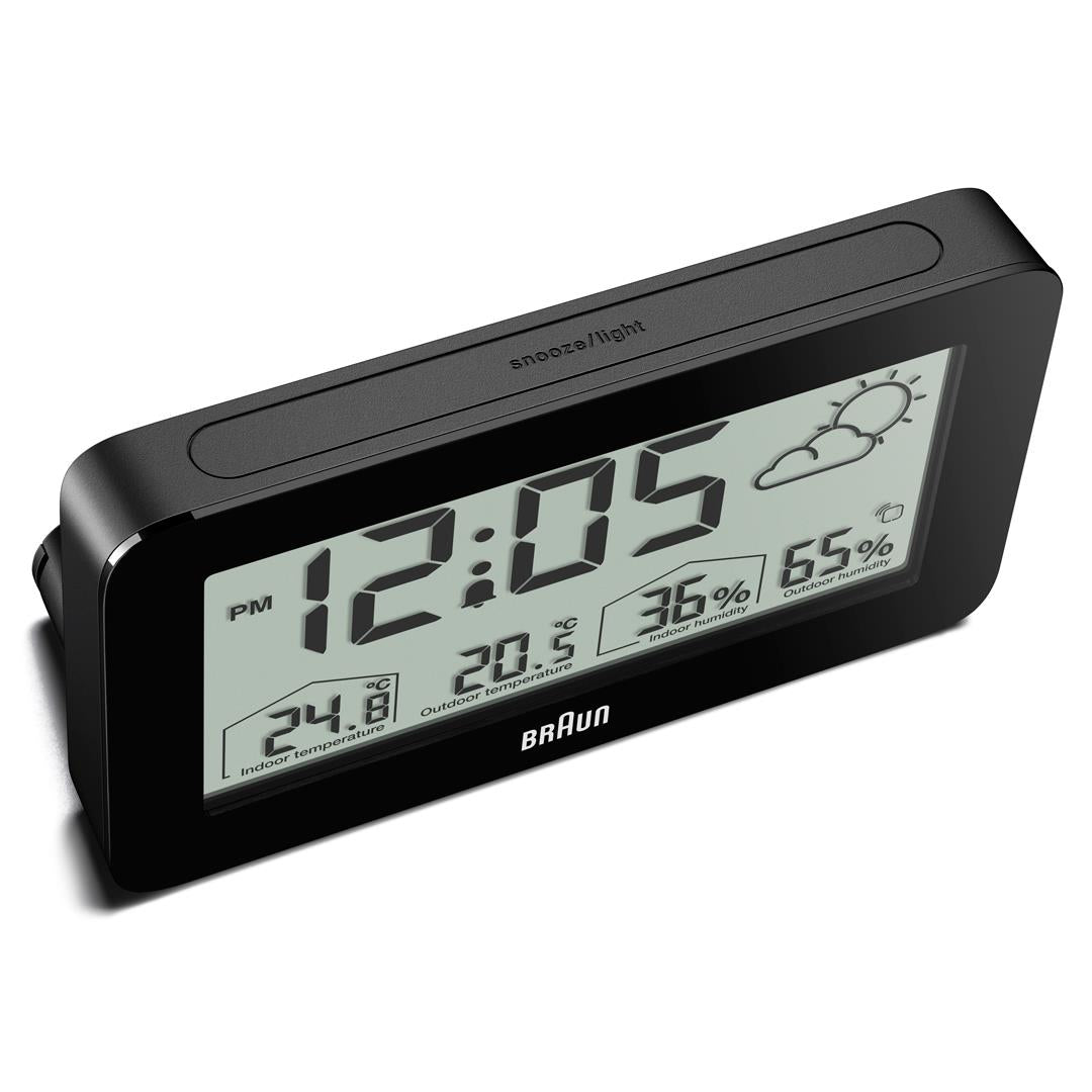Braun BC13 Digital Weather Station & Alarm Clock, Black (photo 6 of 12)