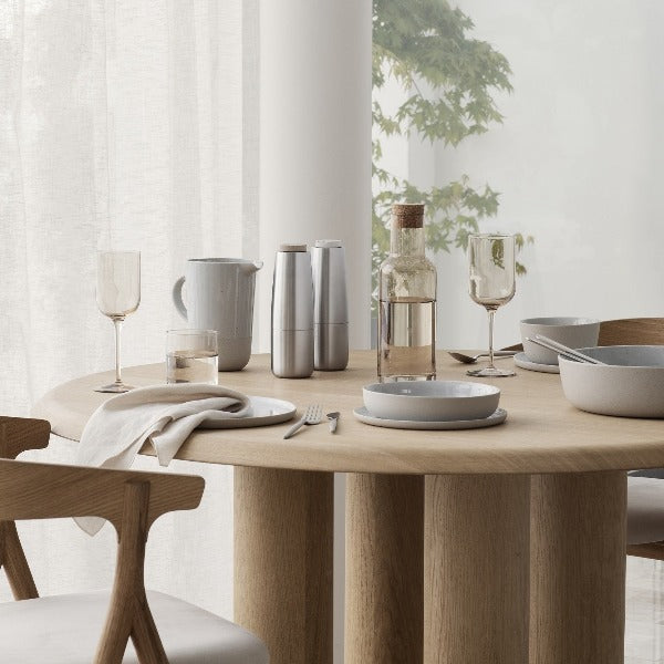 blomus Fuum White Wine Glasses 9.5 oz Smoke Glass Set of 4