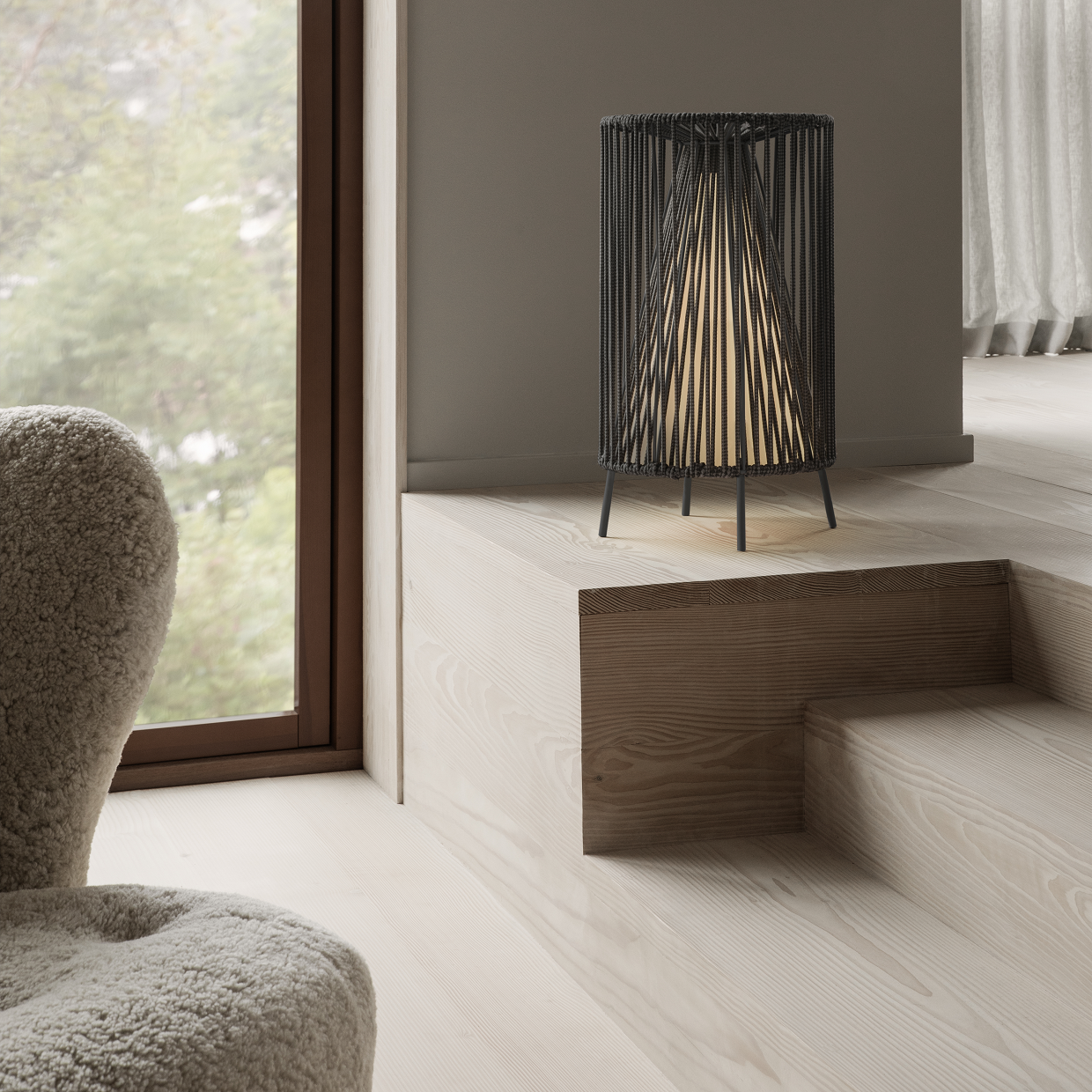 blomus Rope Mobile Rechargeable LED Lamp