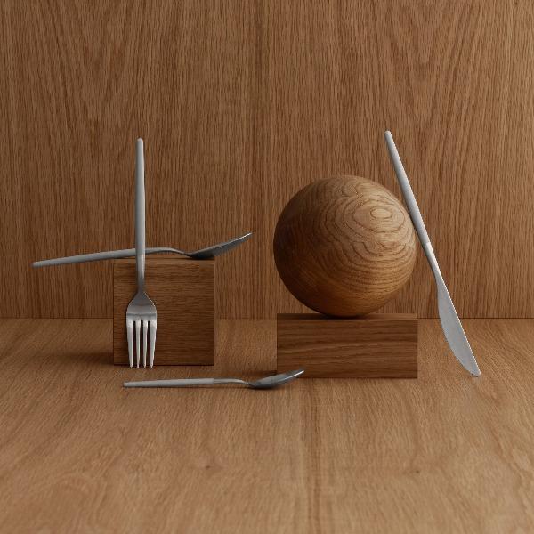 blomus Maxime Flatware Set 16 Piece Sharkskin