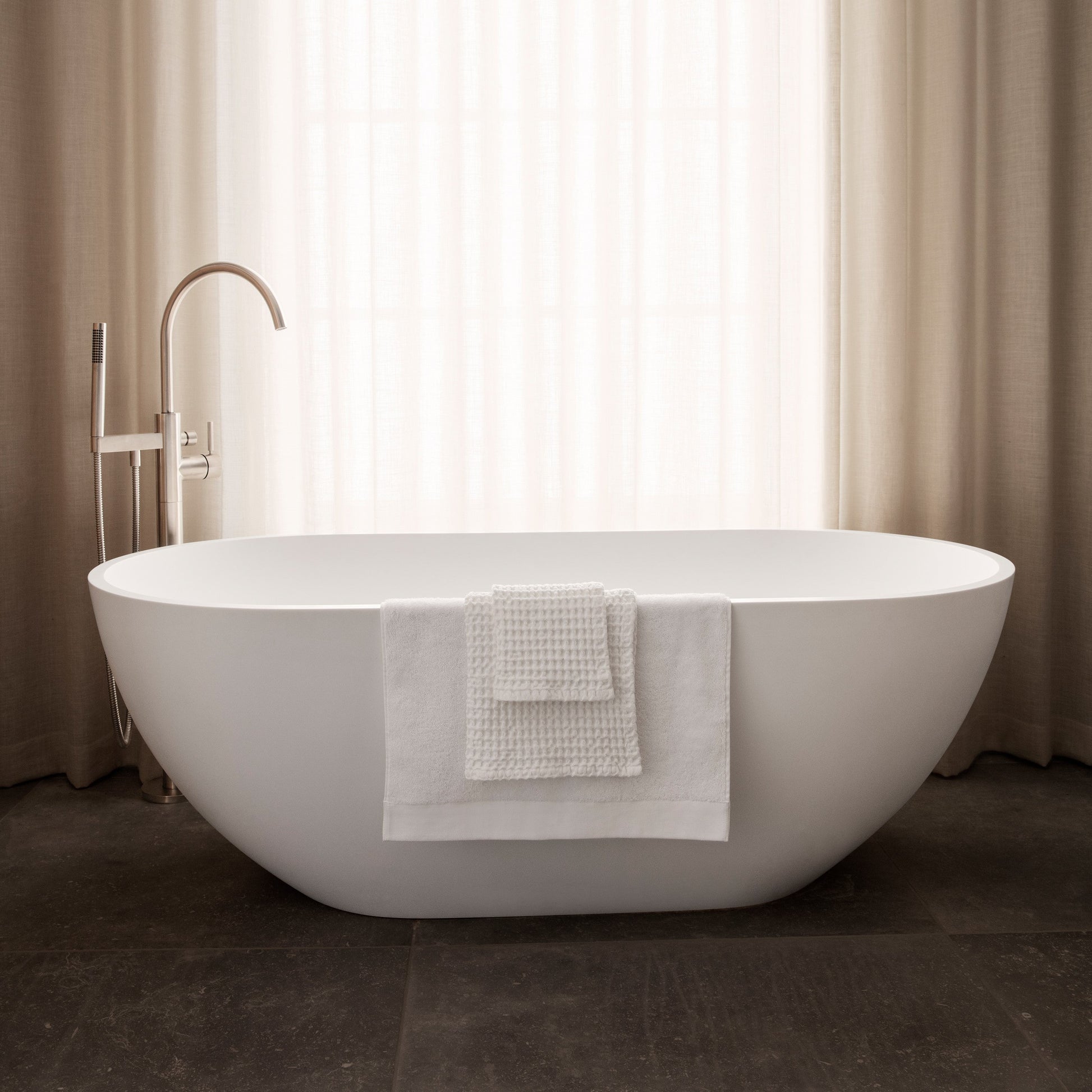 blomus Waffle Hand Towel Xl 20 x 40 White