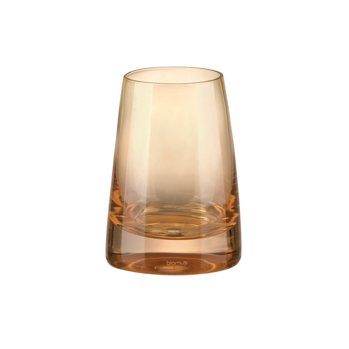 blomus AVA Hand-Blown Glass Toothbrush Tumbler – Tan tumbler, product photo