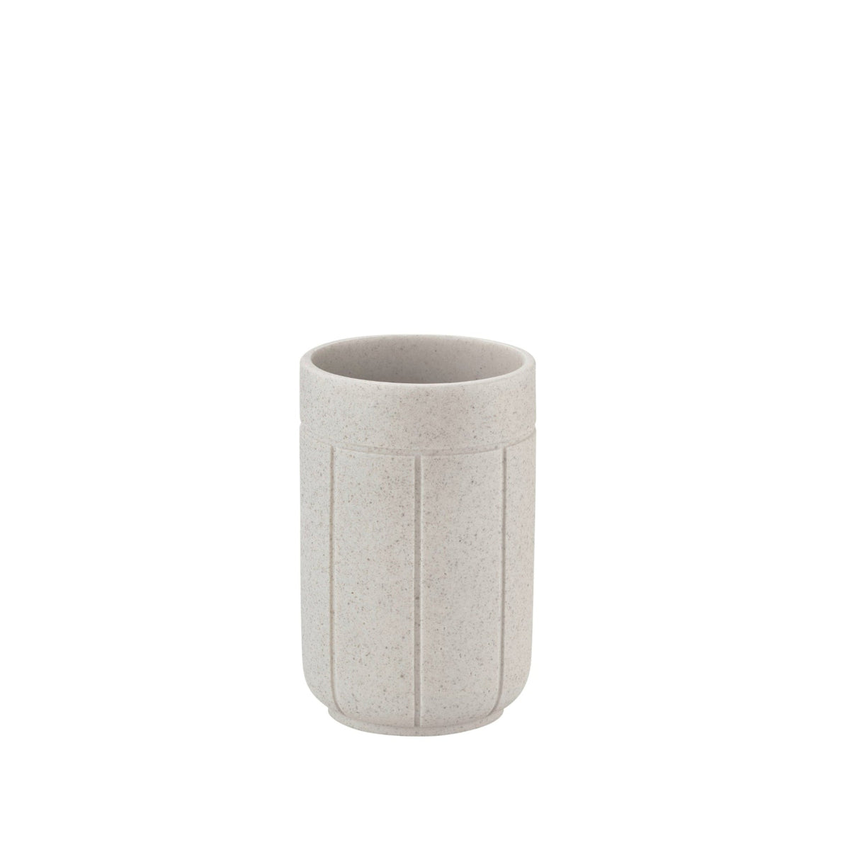 blomus KUA Fluted Toothbrush Tumbler – Moonbeam tumbler, product photo