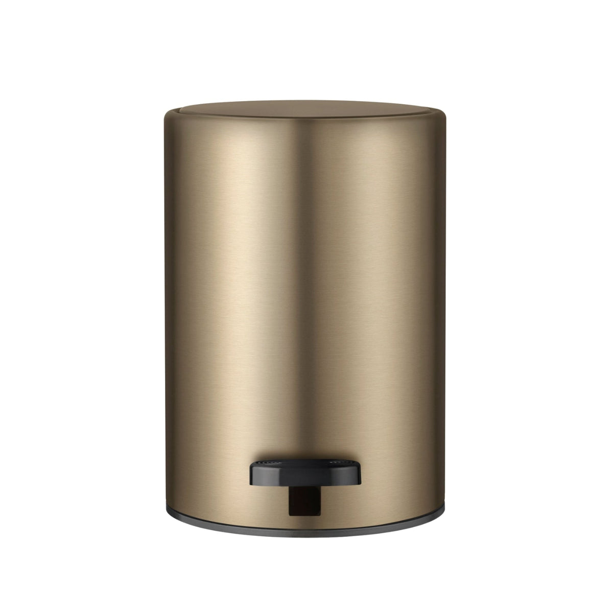 blomus MODO Soft-Close Pedal Bin, 0.8 Gal (3 L) – Brass Metallic pedal bin, product photo
