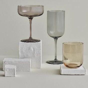 blomus Fuum White Wine Glasses 9.5 oz Nomad Glass Set of 4