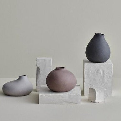 blomus Nona Porcelain Mini Vases White Set of 3