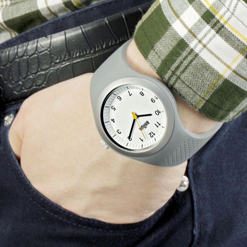 Braun BN0111 Sports Watch, White Dial, Grey Silicone (photo 1 of 4)