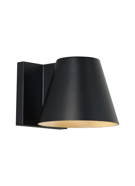 Bowman 4-inch Outdoor LED Wall Light Mid Century Sconce by Visual & Comfort & Co