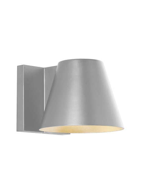 Bowman 4-inch Outdoor LED Wall Light Mid Century Sconce by Visual & Comfort & Co