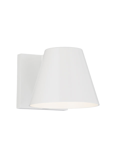 Bowman 4-inch Outdoor LED Wall Light Mid Century Sconce by Visual & Comfort & Co