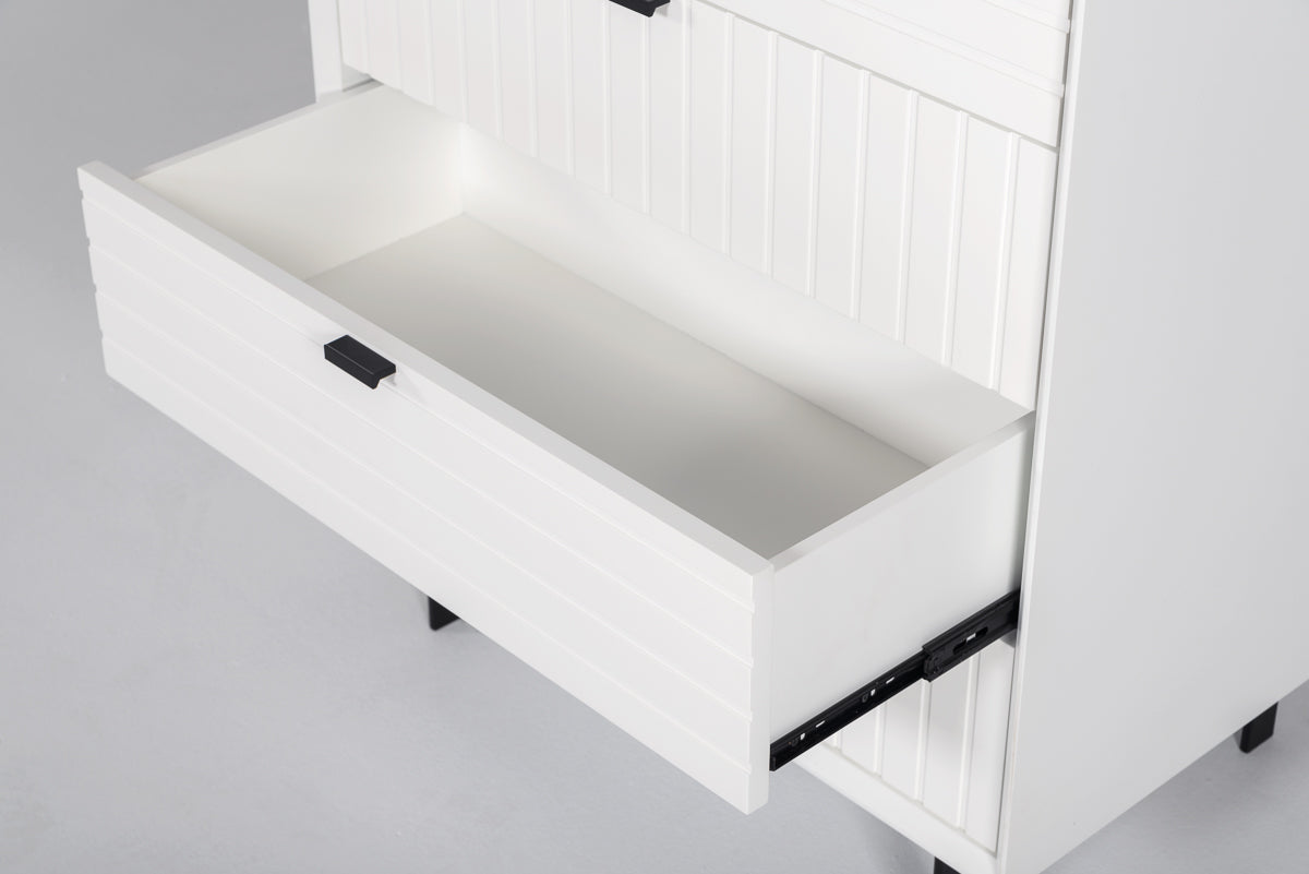 Nova Domus Valencia Contemporary White Chest