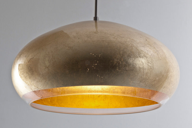 Besa Brio 14 cord pendant glass option – Gold Foil