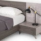 Nova Domus Bronx Italian Modern Faux Concrete and Grey Bed