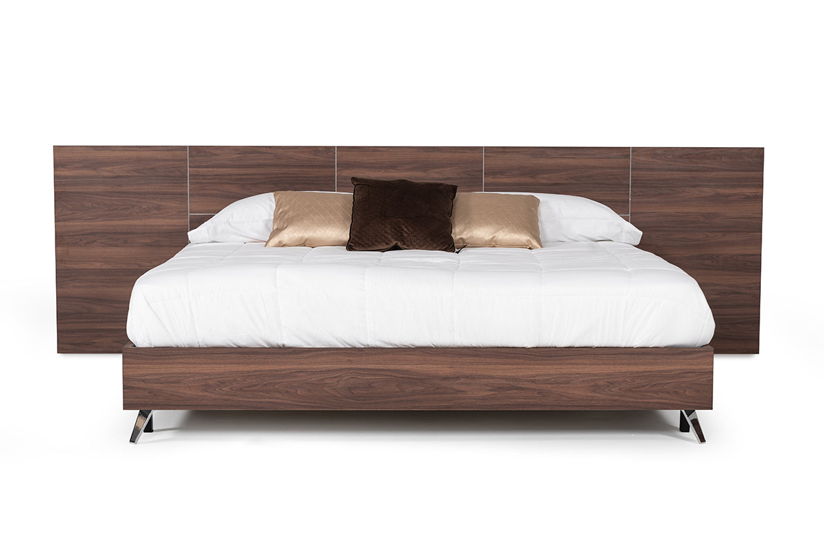 Nova Domus Brooklyn Italian Modern Walnut Bed