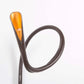 Innermost Cobra task light with brown leather finish, adjustable flexible neck, and black switch housing.
