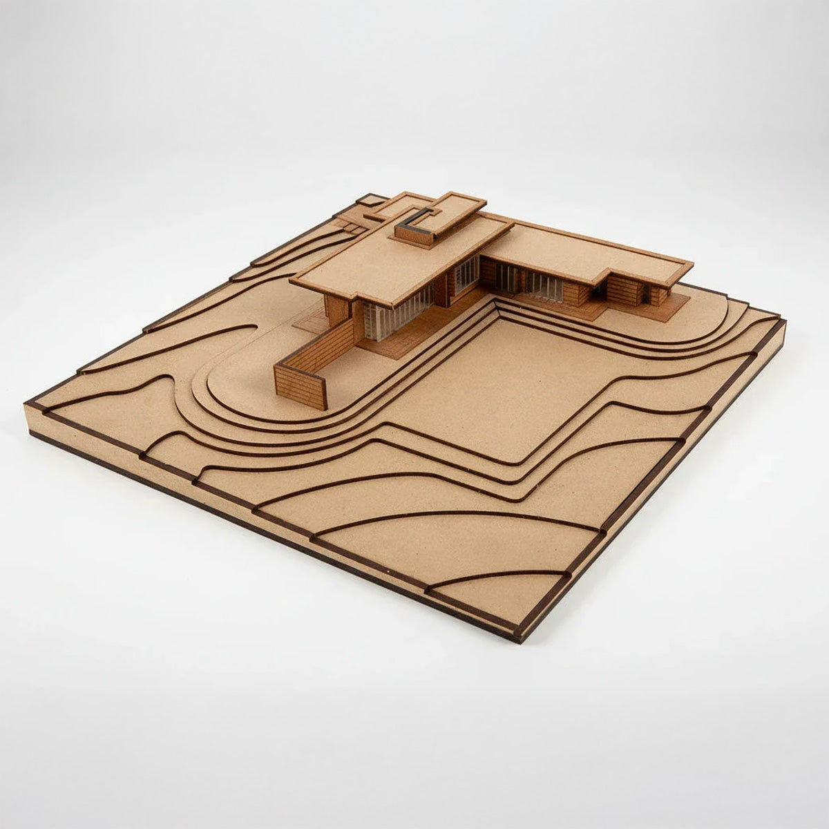 Little Building Co. Herbert and Katherine Jacobs House – wooden model kit, photo 2