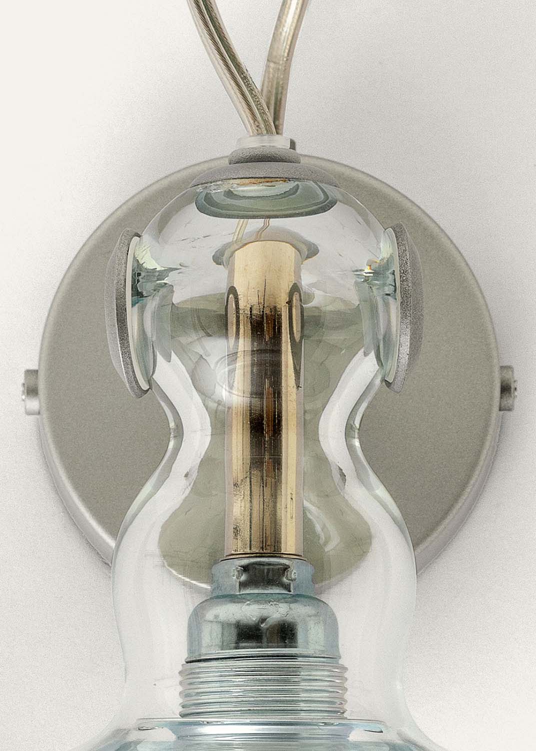 Produzione Privata Acquaparete in clear glass – wall light by Michele De Lucchi, photo 17