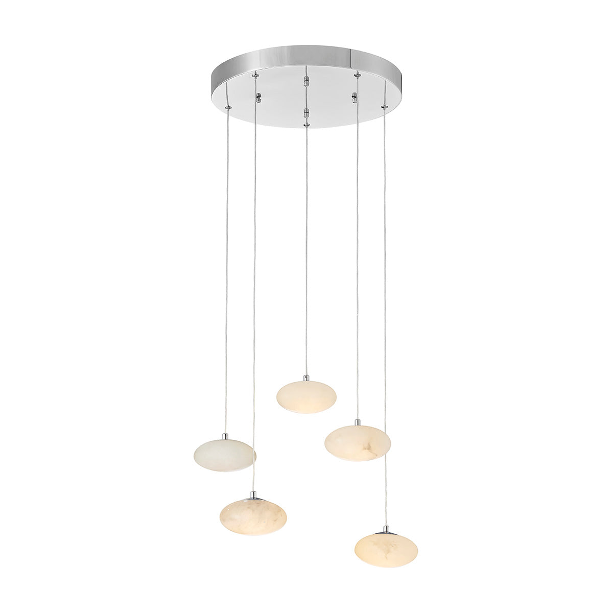 Spanish Alabaster Round Chandelier - Finesse Decor CH-0040-5R