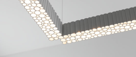 Artemide Calipso Linear Ceiling Light in a room setting