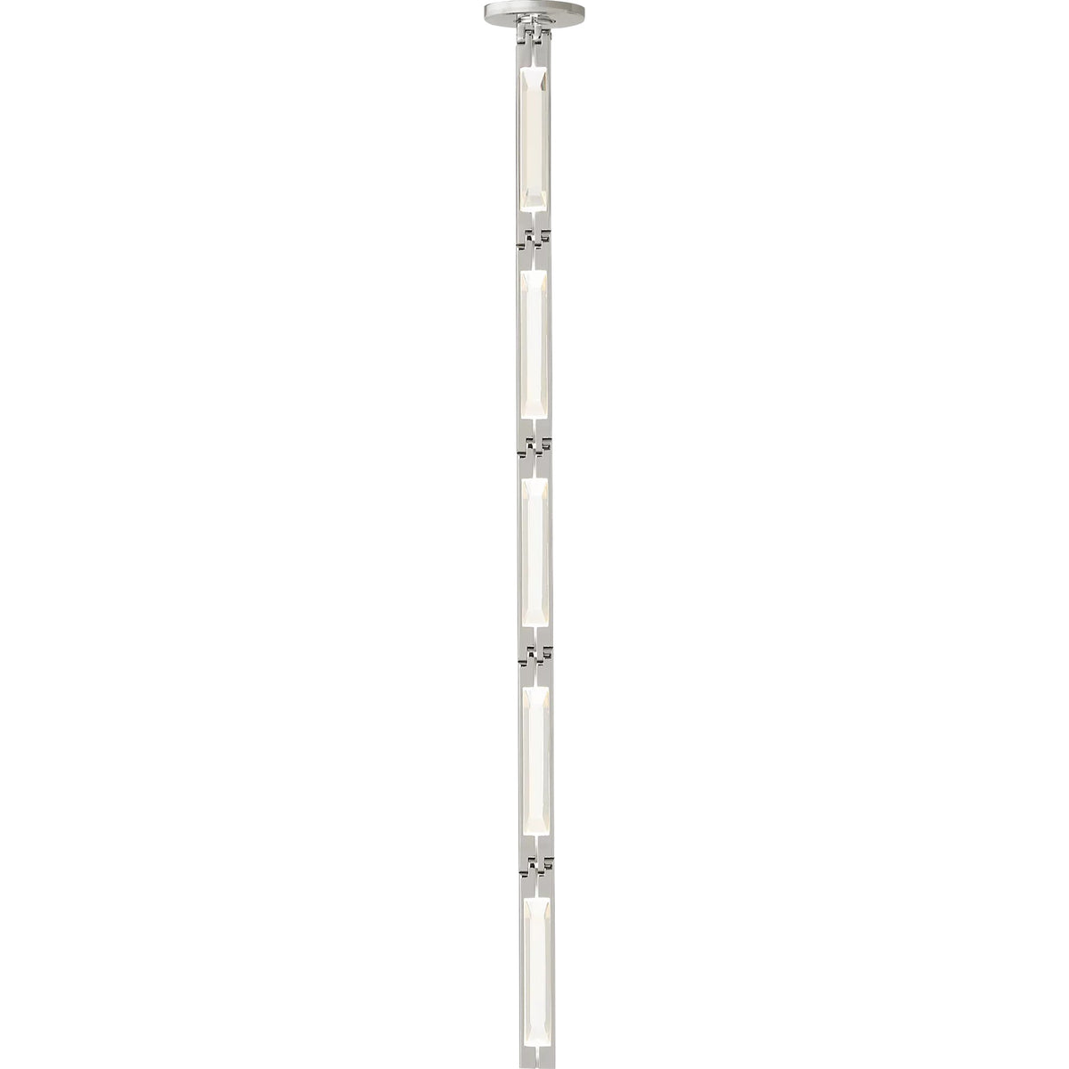 Visual Comfort Catena 26 in Polished Nickel, on a white background