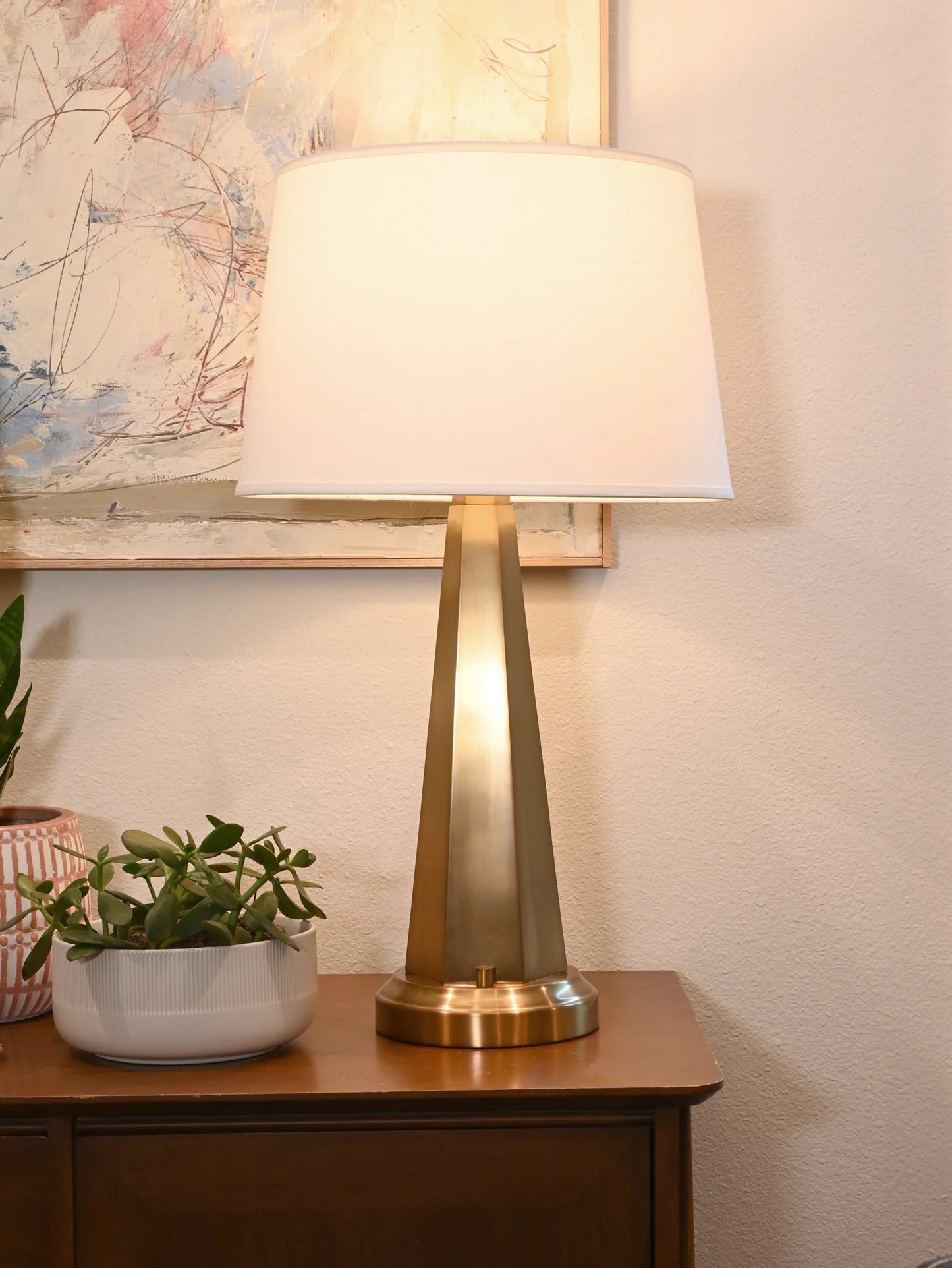 Cordless Lamp in Antique Brass Finish