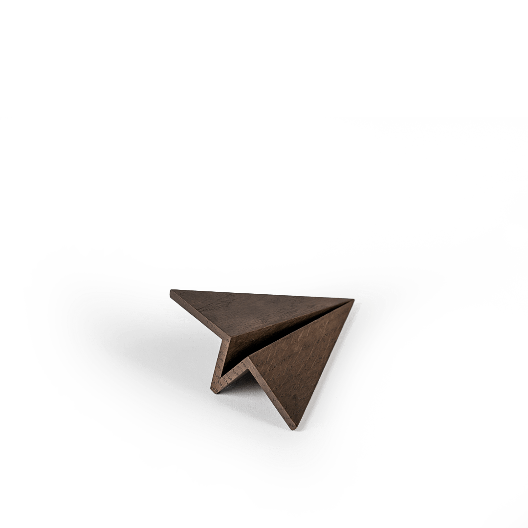 Boyhood Maverick Paper Plane wooden figure in smoked oak, Small (image 6)