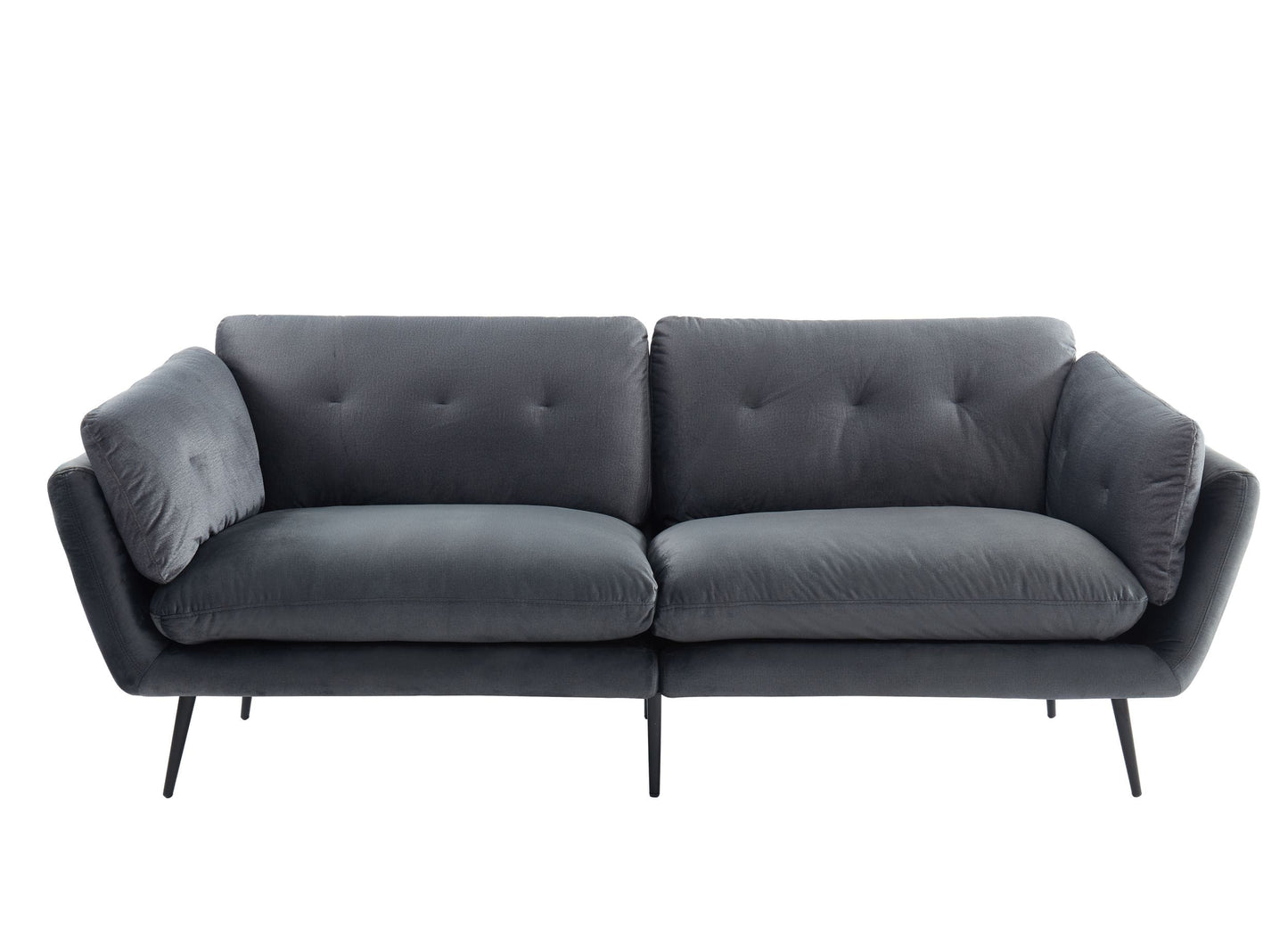 Divani Casa Cody Modern Dark Grey Fabric Sofa