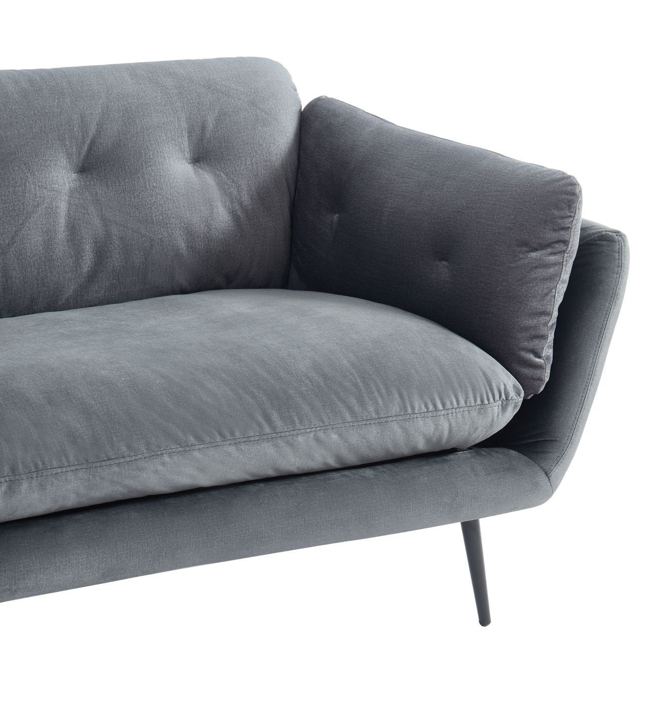 Divani Casa Cody Modern Dark Grey Fabric Sofa