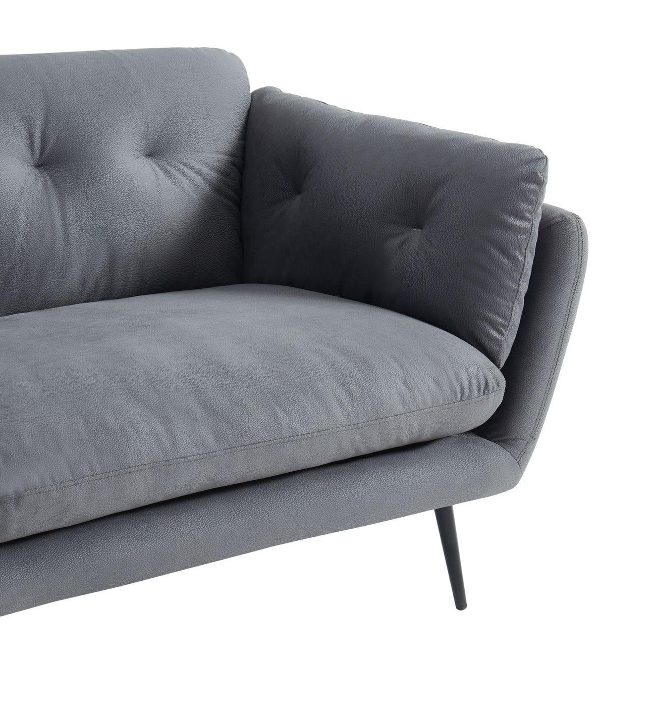 Divani Casa Cody Modern Grey Fabric Sofa