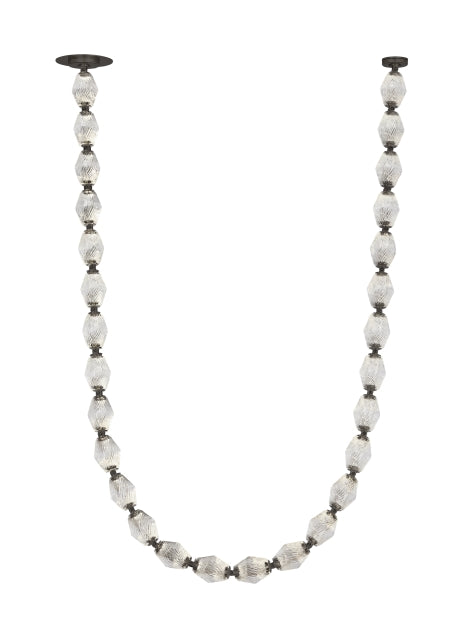 Czech Crystal Tiered LED Chandelier & Collier 84 by Visual & Comfort & Co