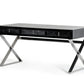 A&X Congress Transitional Black Crocodile Desk