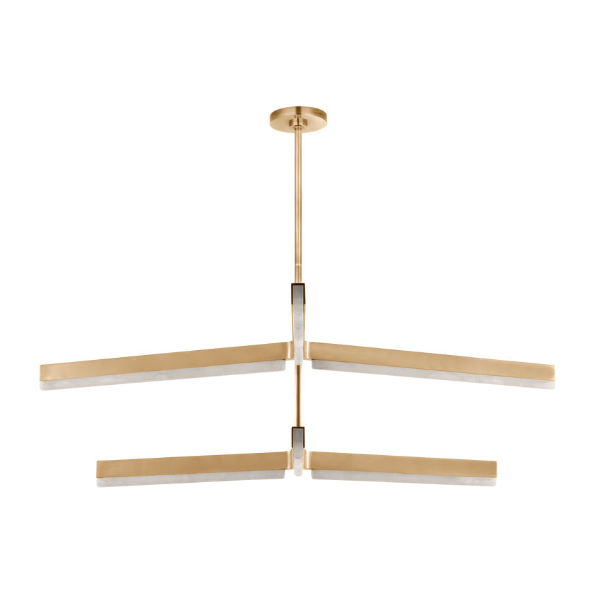 Linea 56In Alabaster LED Chandelier by Visual & Comfort & Co