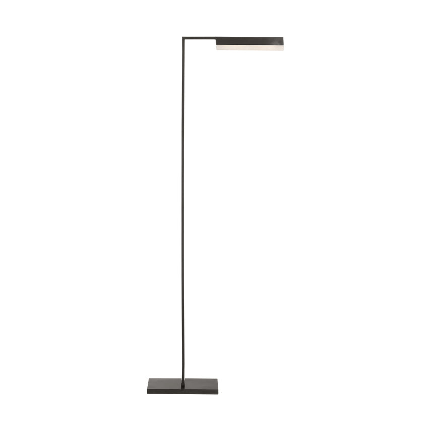 Linea 42 Alabaster LED Floor Lamp Dimmable by Visual & Comfort & Co