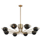 Scarab 47" 8-Light Chandelier Satin Brass by Elk